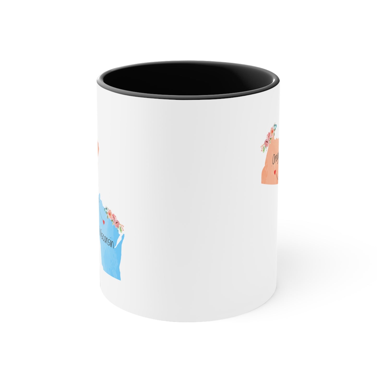 Oregon Wisconsin Coffee Mug - Two Tone State Design | Moving Away Gift