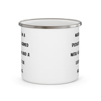 Load image into Gallery viewer, Pediatrician Camping Mug - WARNING: I&#39;M A PEDIATRICIAN ARMED | Coworker Gift
