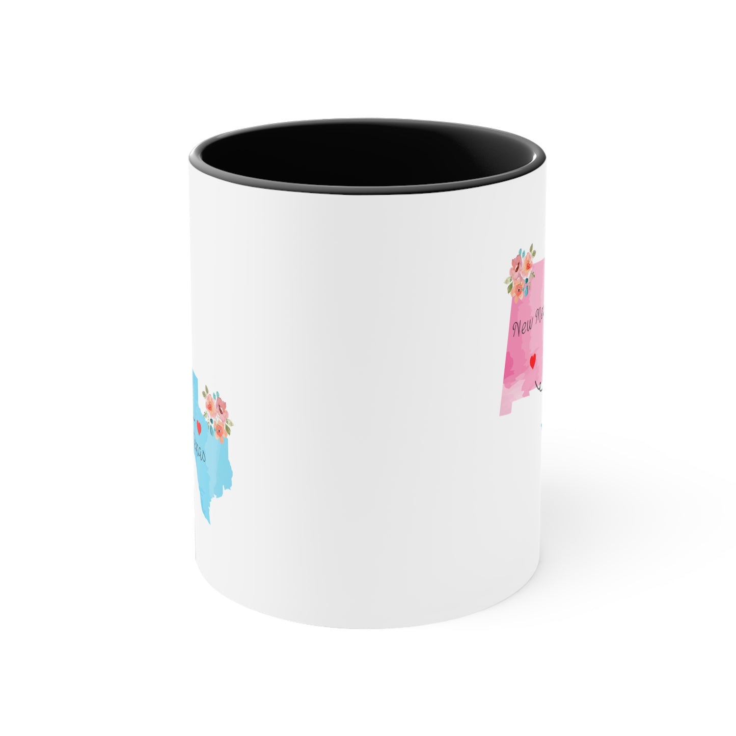 Long Distance Family Coffee Mug - New Mexico and Texas Design | Moving Away Gift
