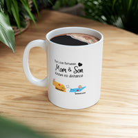 Load image into Gallery viewer, Nebraska Tennessee Mother&#39;s Day Gifts - Love Mom &amp; Son - Long Distance Home State 11 OZ Coffee Mug for Mom
