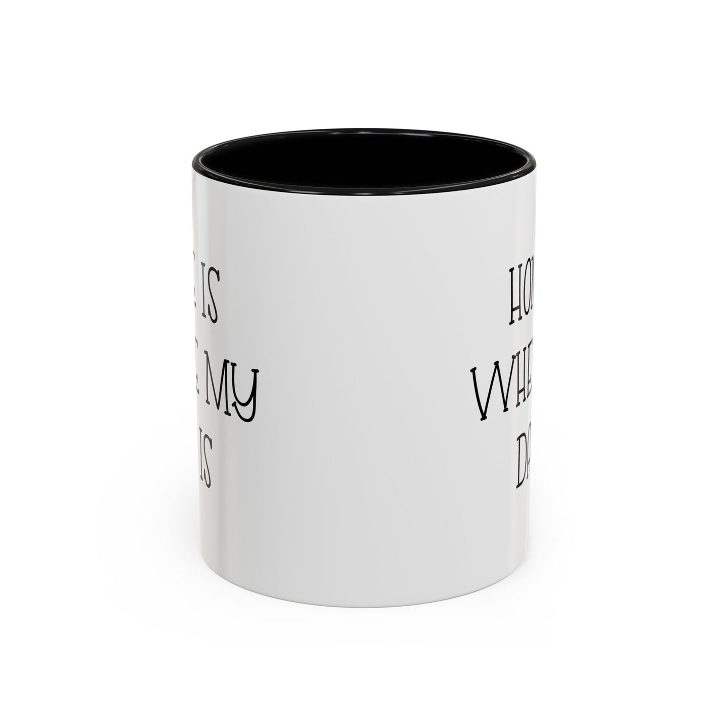 Dad Two Tone Coffee Mug - Home Is Where My Dad Is | Father's Day Gift