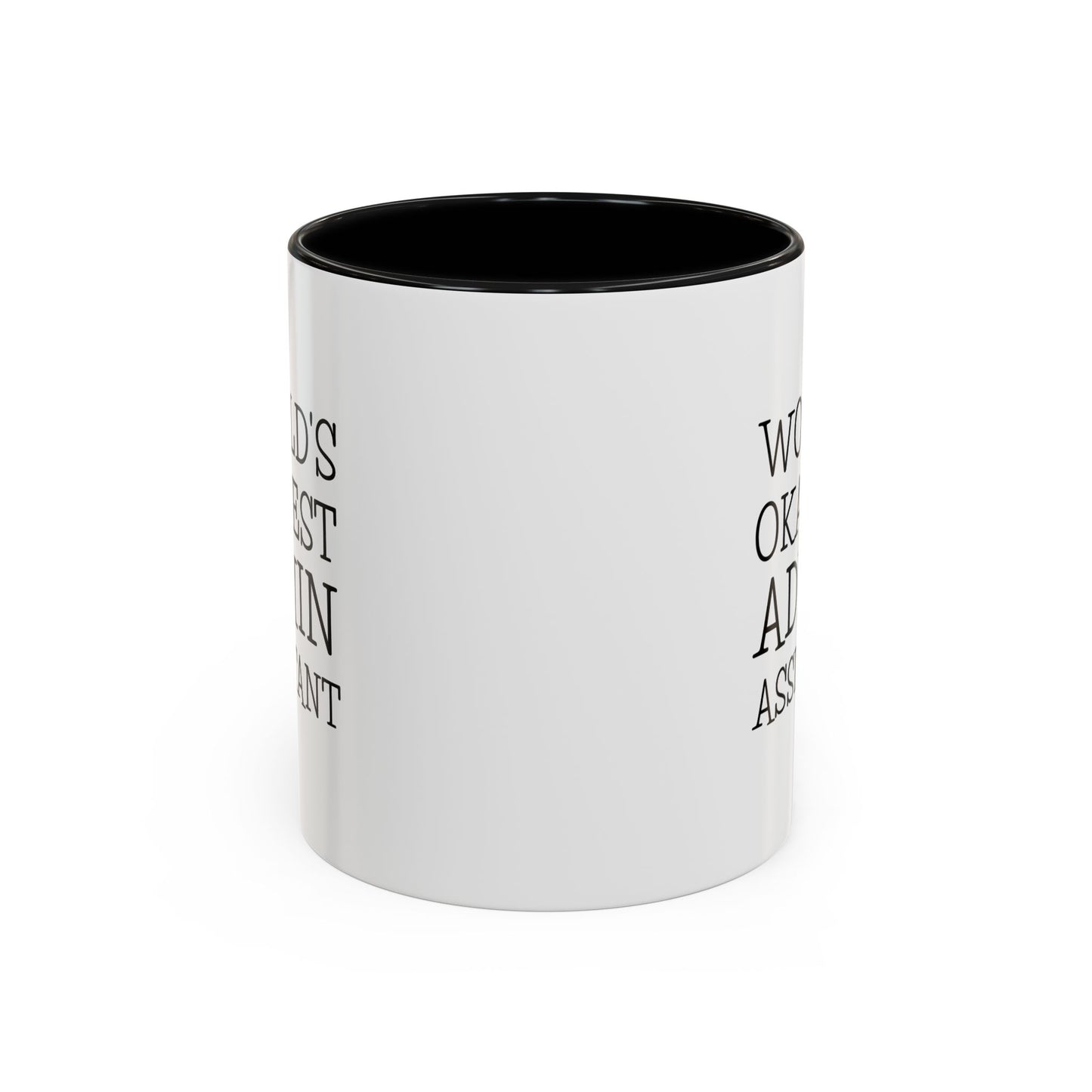 Admin Assistant Two Tone Coffee Mug - World's Okayest Admin | Appreciation Gift