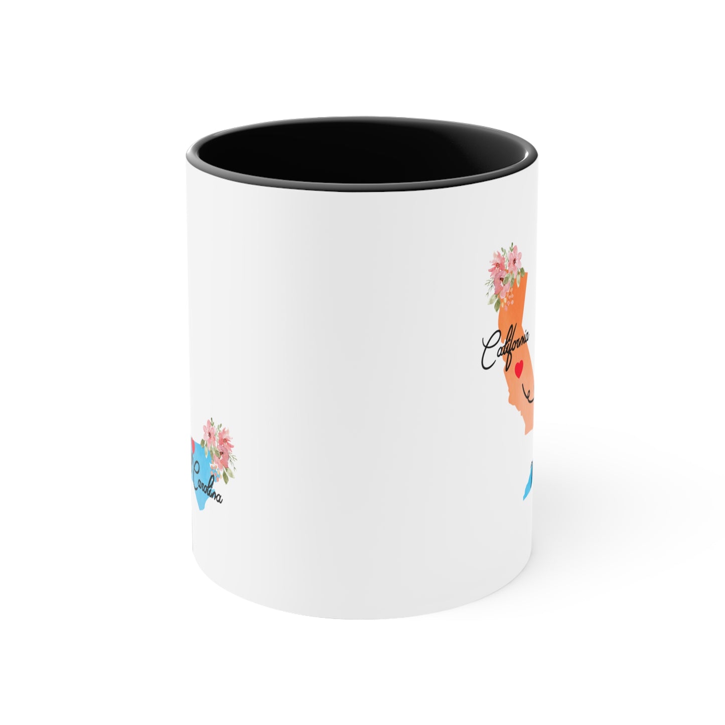 California North Carolina Gifts | Long Distance State Coffee Mug | State to State | Away From Hometown Family | Moving Away Mug