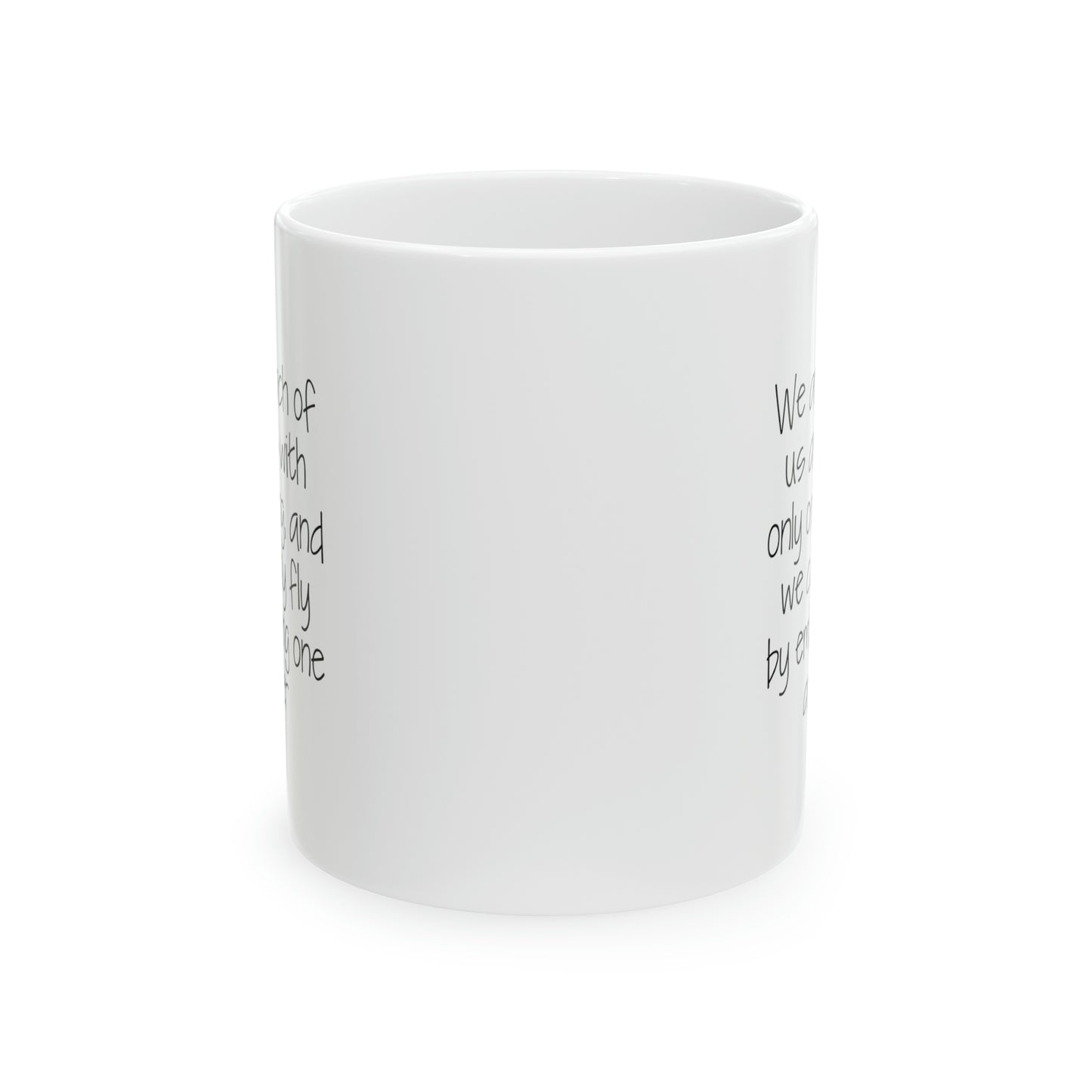 Husband Wife Coffee Mug - We are angels with only one wing | Valentine’s Day Gift
