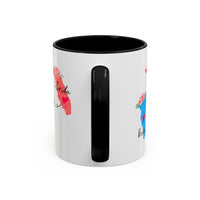 Load image into Gallery viewer, Long Distance Family Coffee Mug - Florida and Vermont Design | Moving Away Gift
