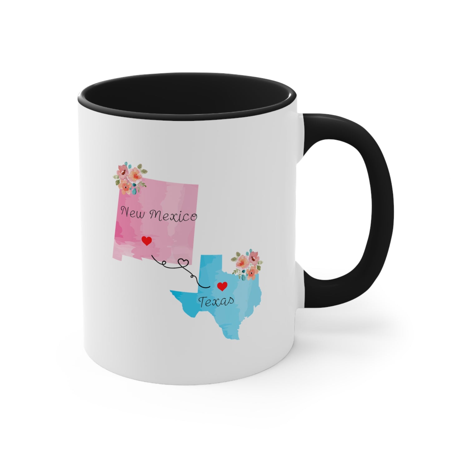 Long Distance Family Coffee Mug - New Mexico and Texas Design | Moving Away Gift