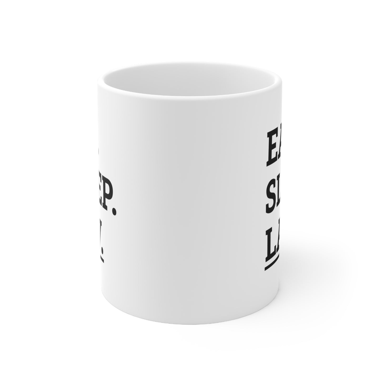 Lawyer Ceramic Coffee Mug - Eat. Sleep. Law. | Funny Gift for Lawyers