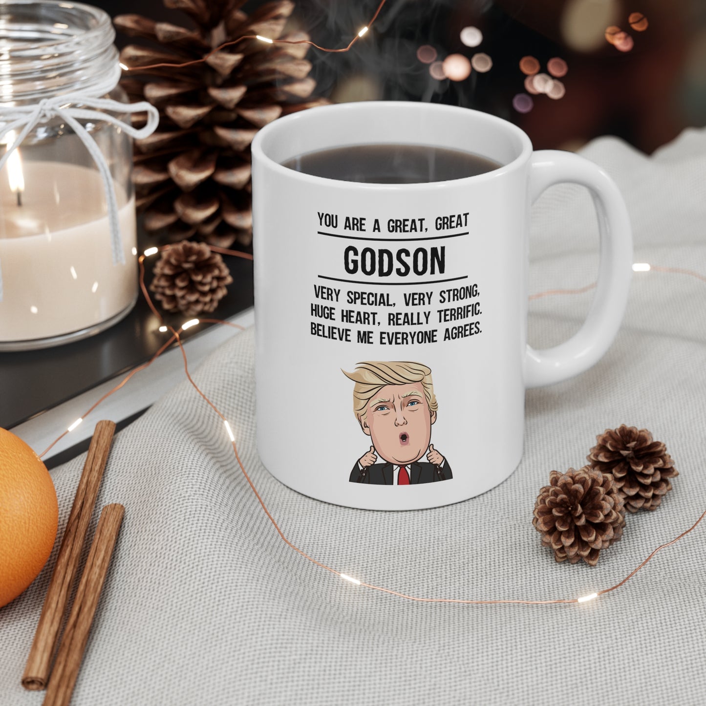 Godson Ceramic Coffee Mug - YOU ARE A GREAT, GREAT GODSON | Birthday & Christmas Gift