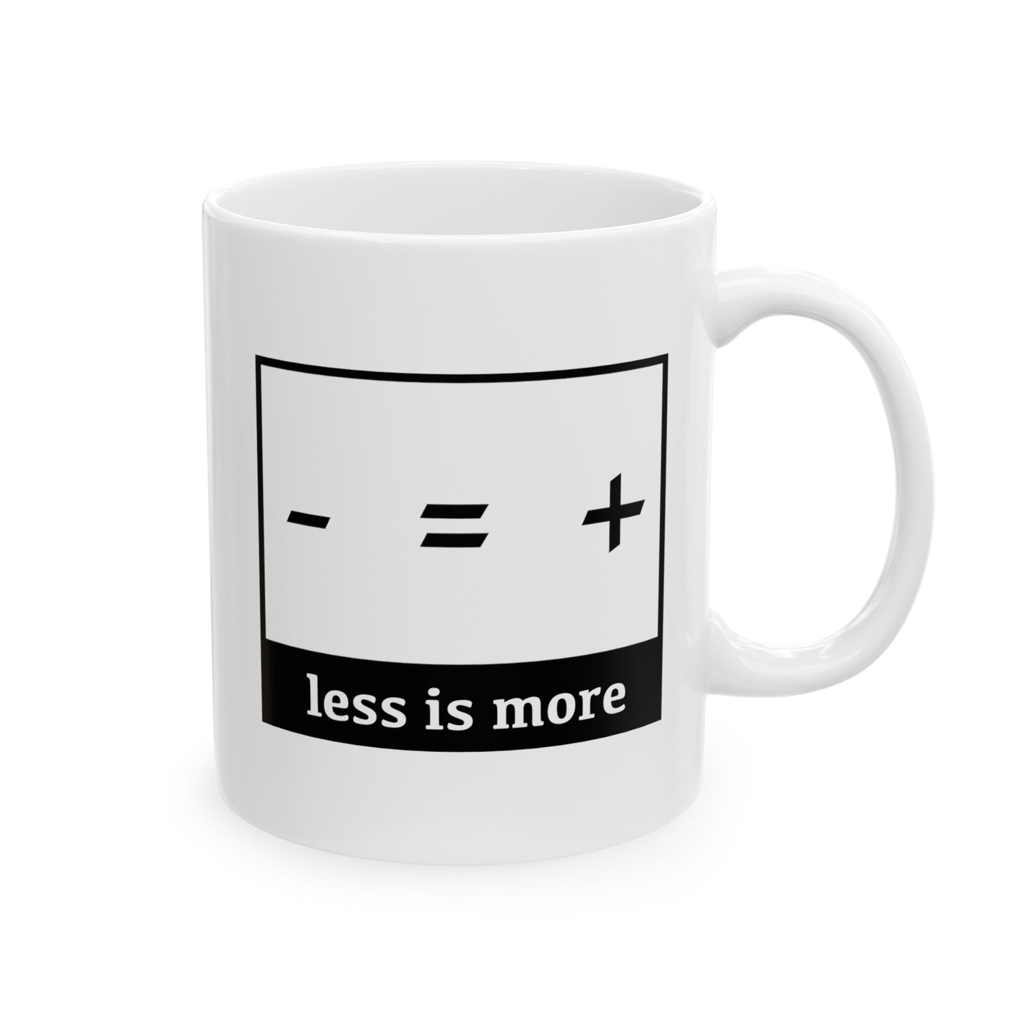 Math Teacher Funny Coffee Mug - Less is More Design | Teacher Appreciation Gift