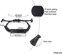 Load image into Gallery viewer, Baptism Gifts for Teenage Boys, I Can Do All Things Through Christ, Religious Bible Verse Catholic Bracelets for Son, Grandson, Dad, Godfather
