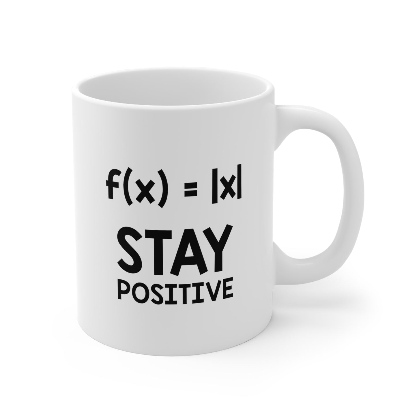Math Equation Coffee Mug - Stay Positive - Sarcasm Nerd Gift For Men Women