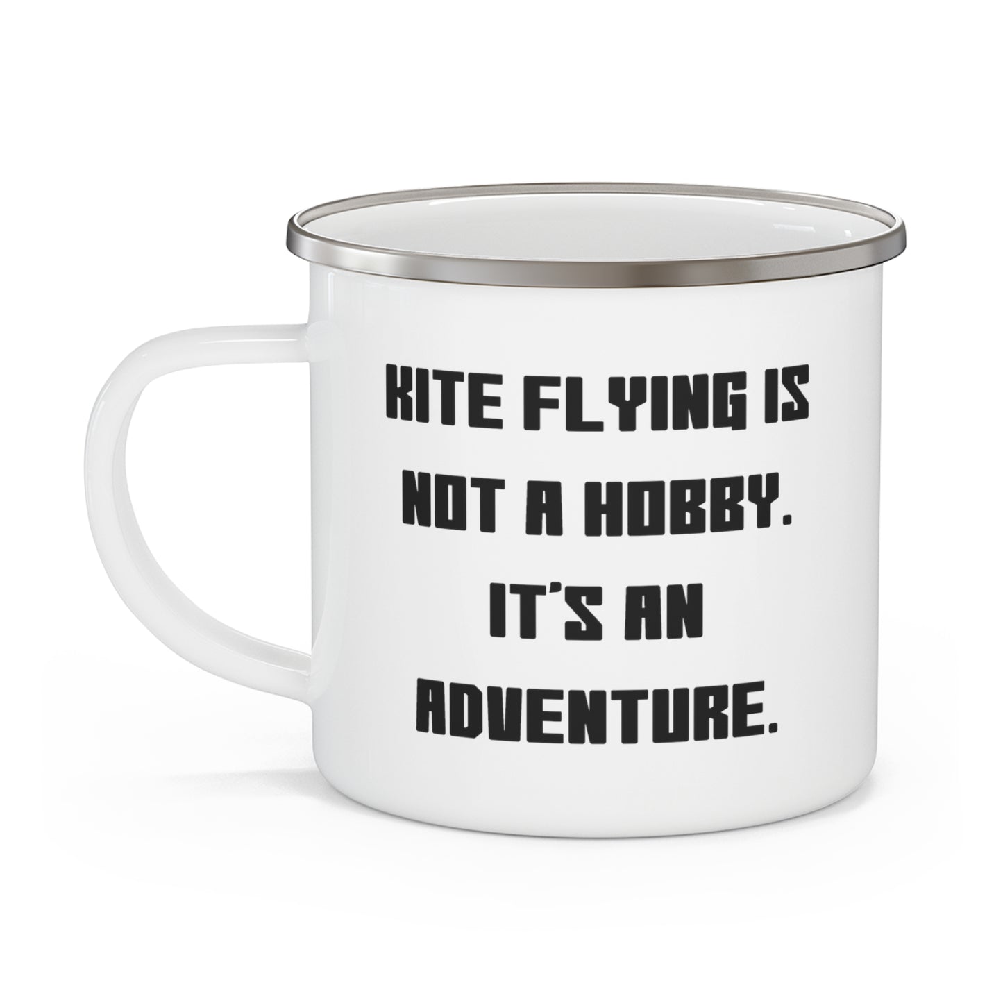 Kite Flying Enthusiast Camping Mug - Adventure Awaits Design | Birthday Gift