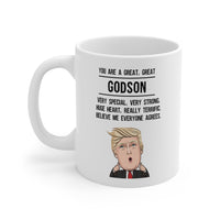 Load image into Gallery viewer, Godson Ceramic Coffee Mug - YOU ARE A GREAT, GREAT GODSON | Birthday &amp; Christmas Gift
