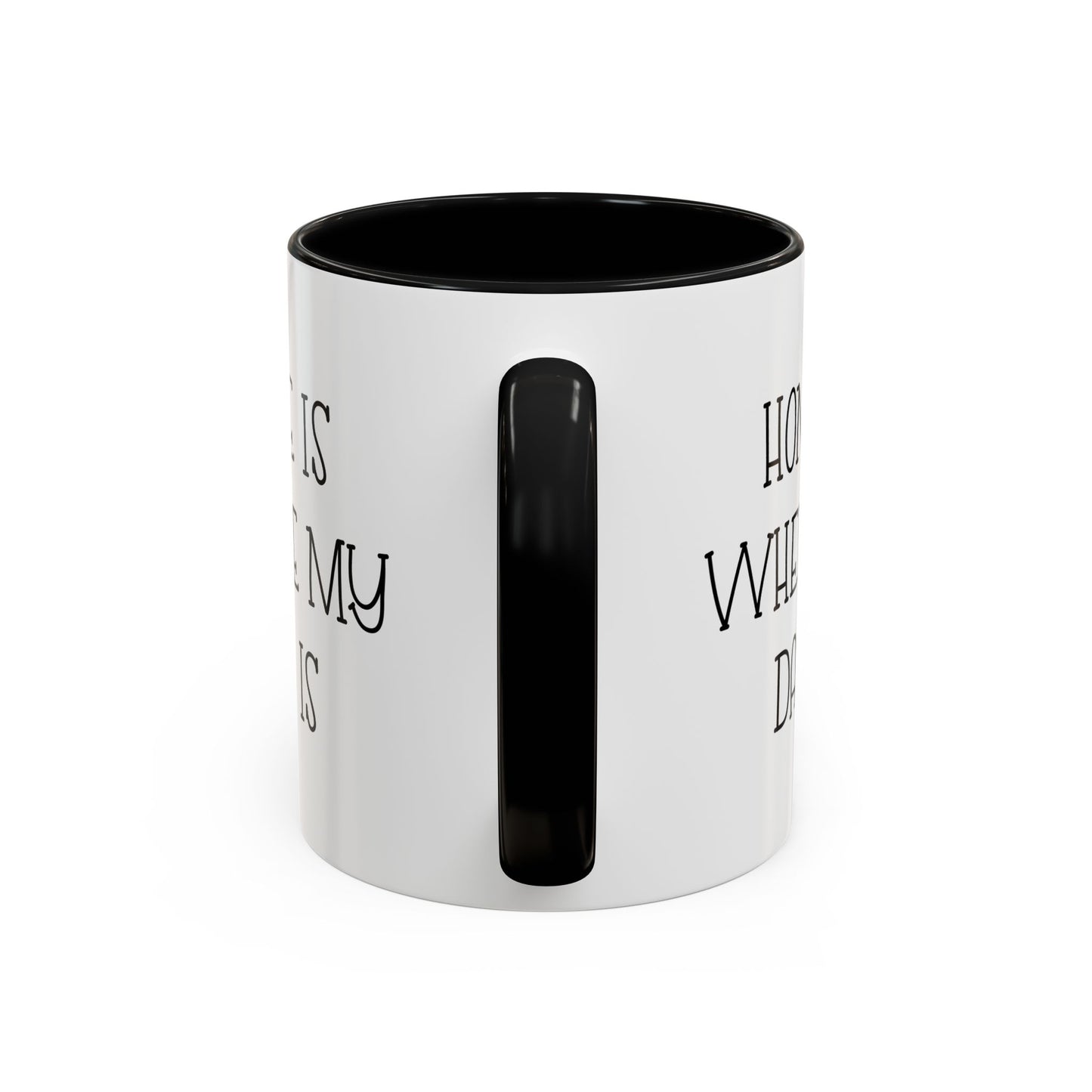 Dad Two Tone Coffee Mug - Home Is Where My Dad Is | Father's Day Gift