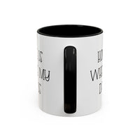 Load image into Gallery viewer, Dad Two Tone Coffee Mug - Home Is Where My Dad Is | Father&#39;s Day Gift
