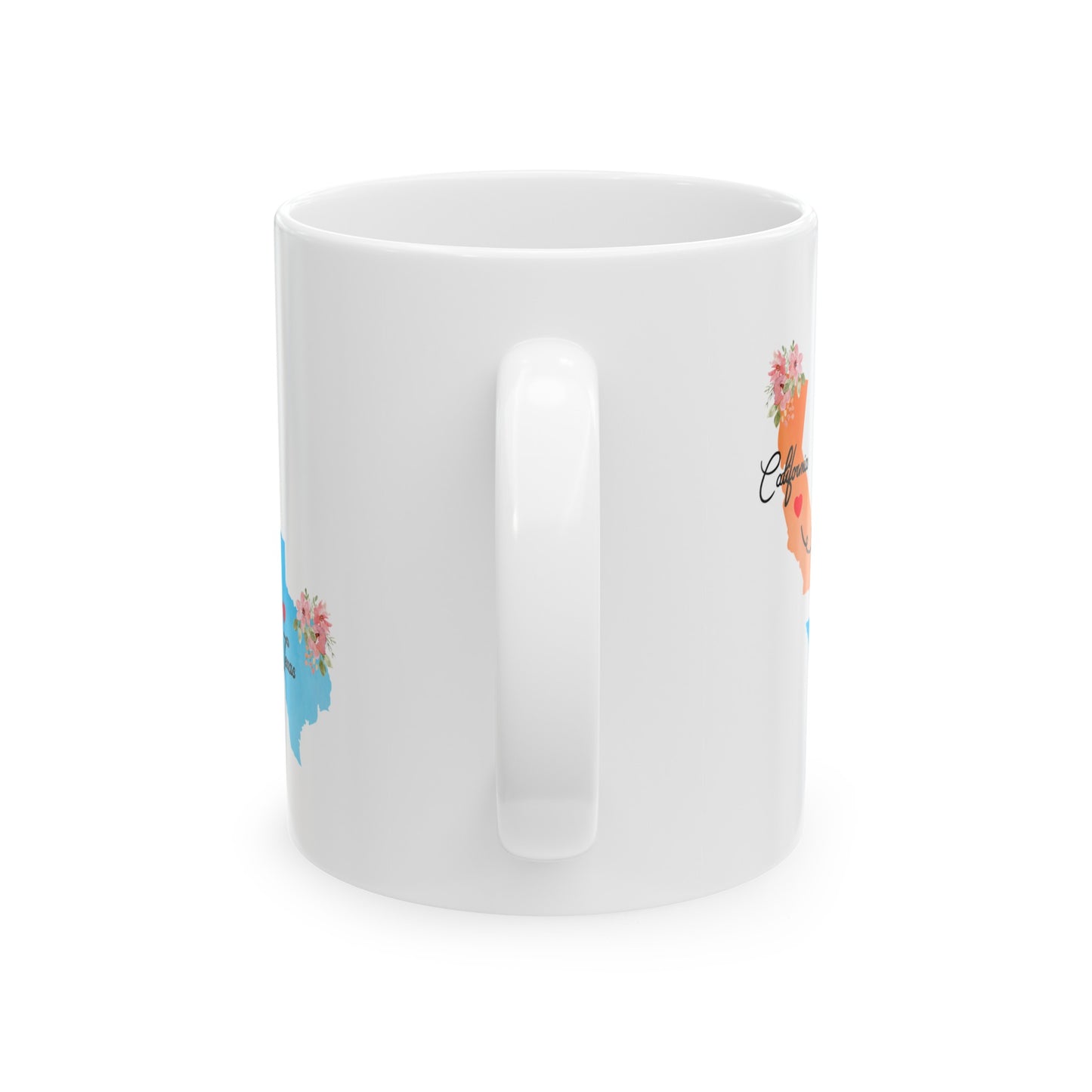Mom and Dad Coffee Mug - California Texas Connection Design | Long Distance Gift