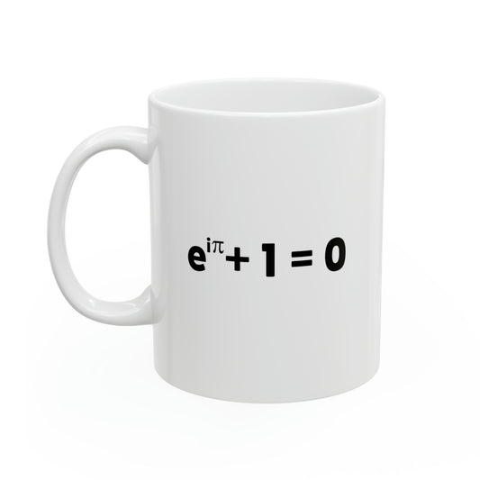 Math Lover Ceramic Coffee Mug - Euler's Formula Design | Nerd Gift