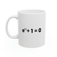 Load image into Gallery viewer, Math Lover Ceramic Coffee Mug - Euler&#39;s Formula Design | Nerd Gift
