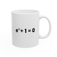 Load image into Gallery viewer, Math Lover Ceramic Coffee Mug - Euler&#39;s Formula Design | Nerd Gift
