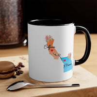 Load image into Gallery viewer, Long Distance Friends Coffee Mug - California &amp; Missouri Design | Moving Away Gift
