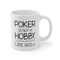 Load image into Gallery viewer, Poker Enthusiast Ceramic Coffee Mug - POKER IS NOT A HOBBY | Gift for Poker Lovers
