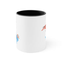 Load image into Gallery viewer, North Carolina Texas Gifts | Long Distance State Two Tone Coffee Mug | State to State | Away From Hometown Family | Moving Away Gift
