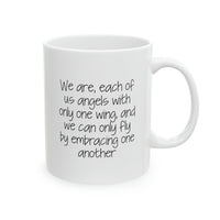 Load image into Gallery viewer, Husband Wife Coffee Mug - We are angels with only one wing | Valentine’s Day Gift
