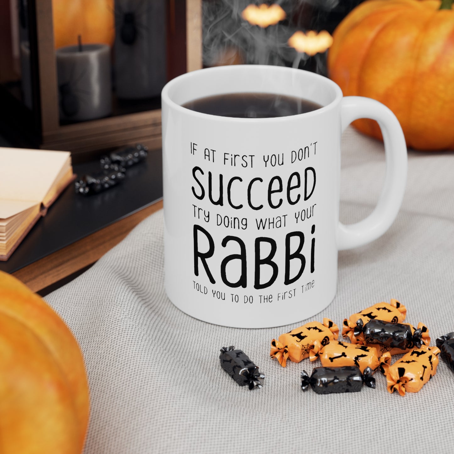 Rabbi Coffee Mug - Doing What Your Rabbi Told You - Funny Sarcasm Gifts for Men and Women