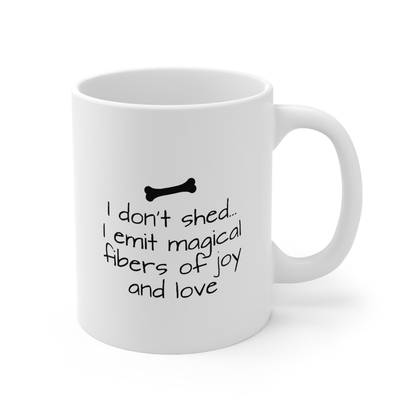 Husky Lover Ceramic Coffee Mug - I Don't Shed... I Emit Magical Fibers of Joy and Love | Pet Owner Gift