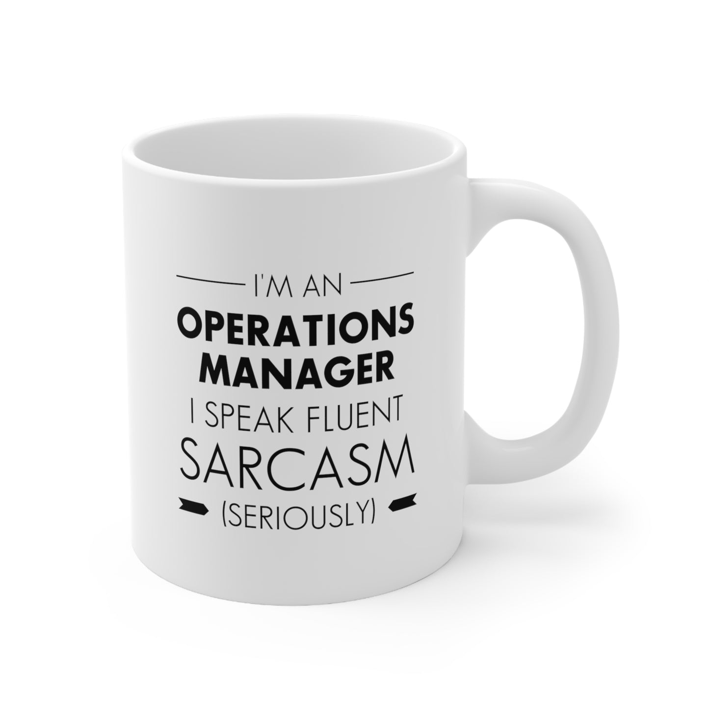 Operations Manager Coffee Mug - Fluent Sarcasm Design | Office Humor Gift