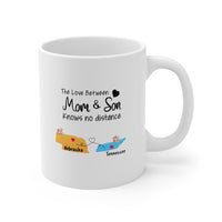 Load image into Gallery viewer, Nebraska Tennessee Mother&#39;s Day Gifts - Love Mom &amp; Son - Long Distance Home State 11 OZ Coffee Mug for Mom
