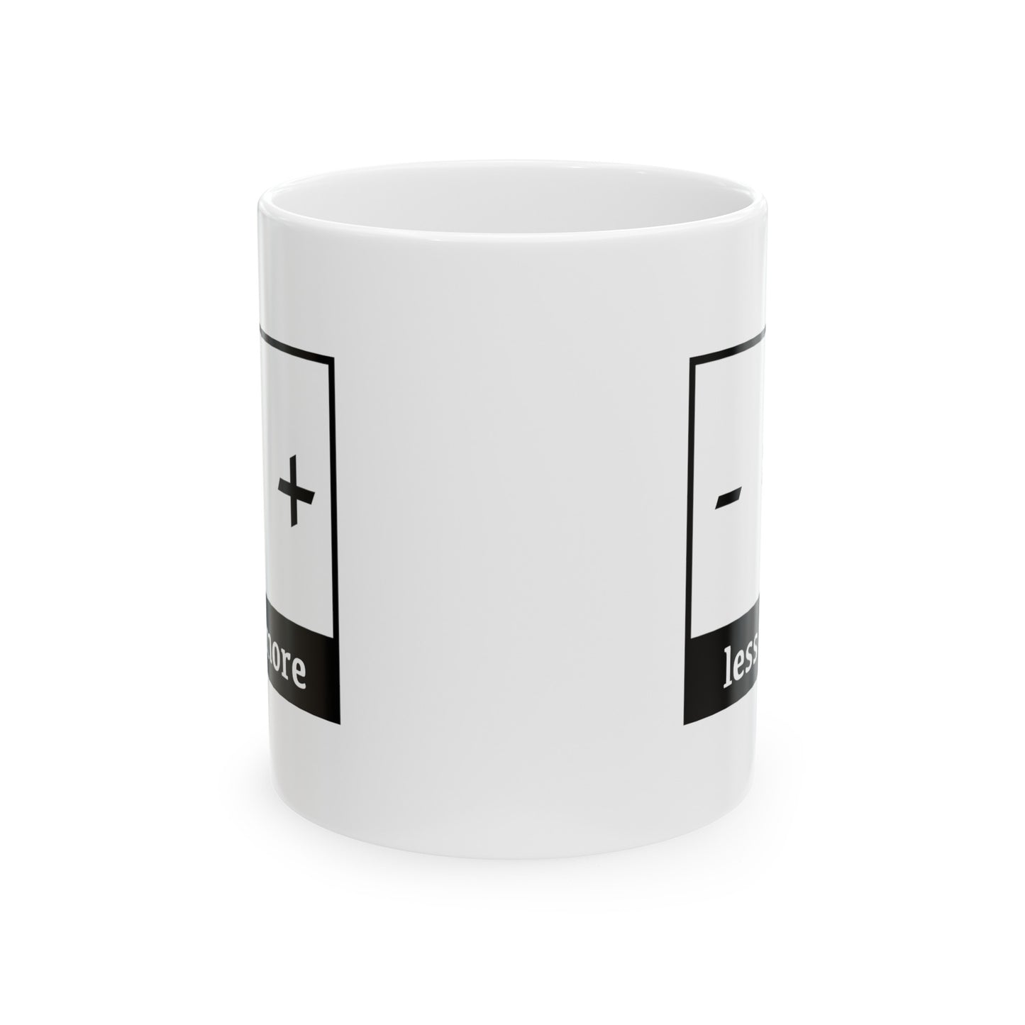 Math Teacher Funny Coffee Mug - Less is More Design | Teacher Appreciation Gift