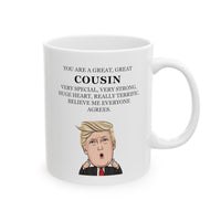 Load image into Gallery viewer, Cousin Funny Coffee Mug - Great Cousin Design | Birthday and Christmas Gift
