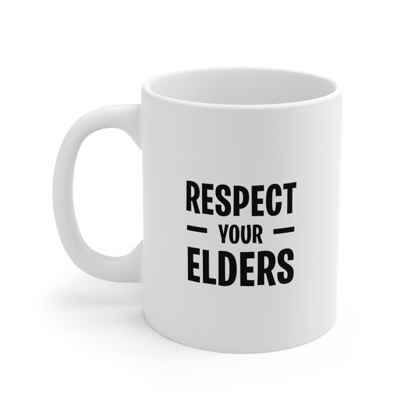 Gift for Parents Ceramic Coffee Mug - Respect Your Elders | Birthday Gift