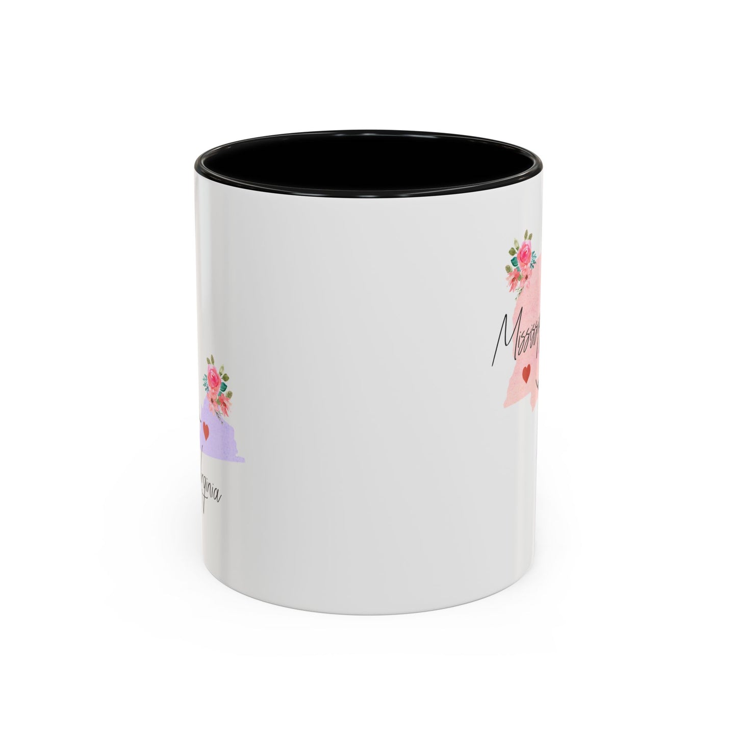 Long Distance Friends Coffee Mug - Mississippi & Virginia Design | Moving Away Gift
