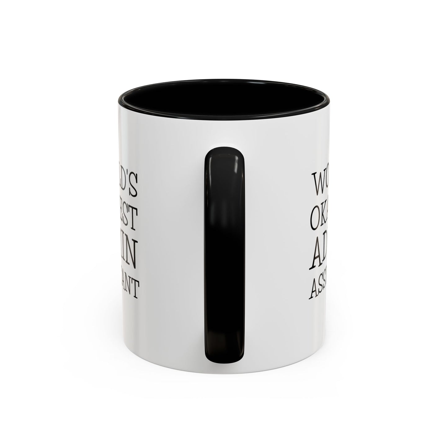Admin Assistant Two Tone Coffee Mug - World's Okayest Admin | Appreciation Gift