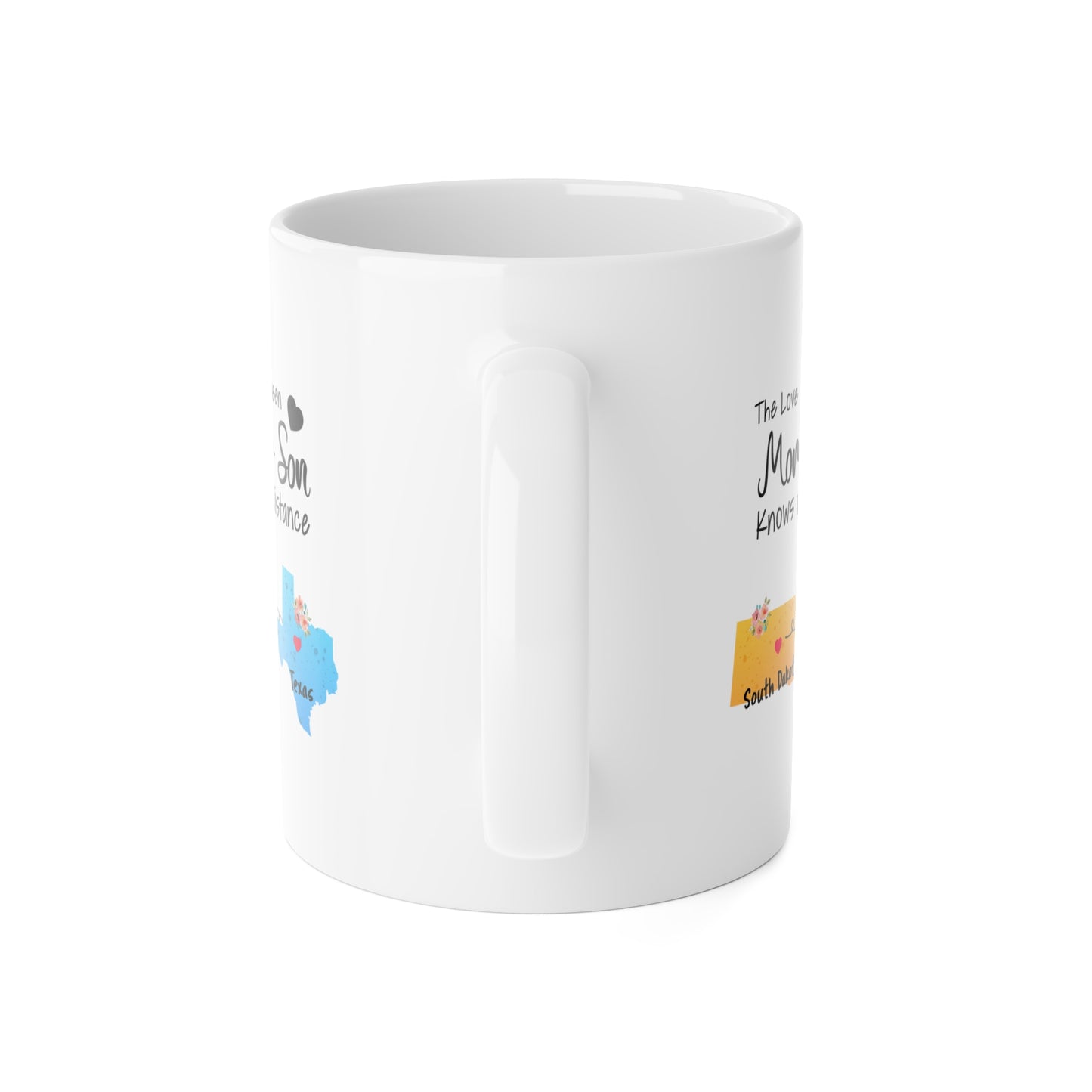 Mom Ceramic Coffee Mug - The Love Between Mom & Son Knows No Distance | Mother's Day Gift