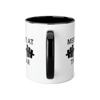 Load image into Gallery viewer, Personal Trainer Coffee Mug - Meet Me At The Bar Design | Fitness Gift
