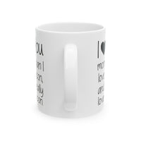 Load image into Gallery viewer, Husband Wife Funny Coffee Mug - I Love You More Than Bacon | Valentine&#39;s Day Gift
