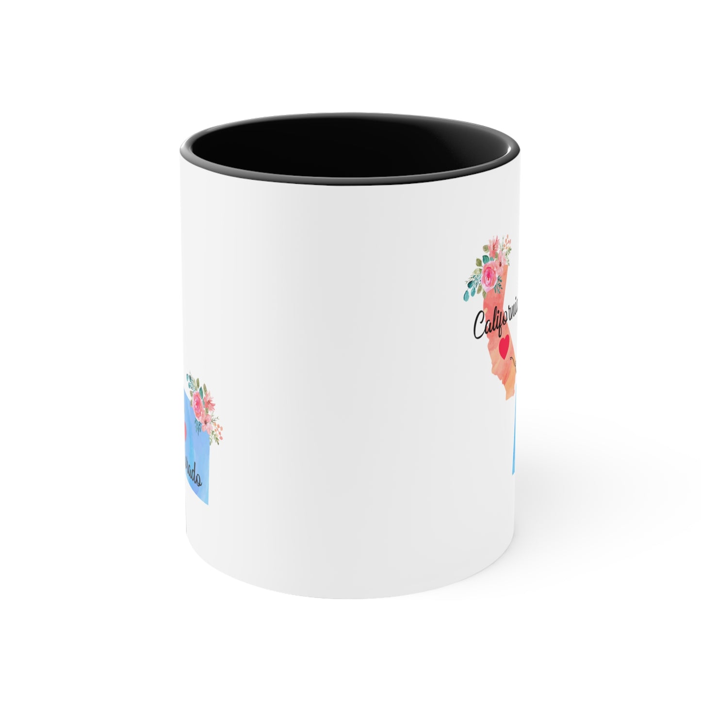 Long Distance Family Coffee Mug - California & Colorado Design | Moving Away Gift