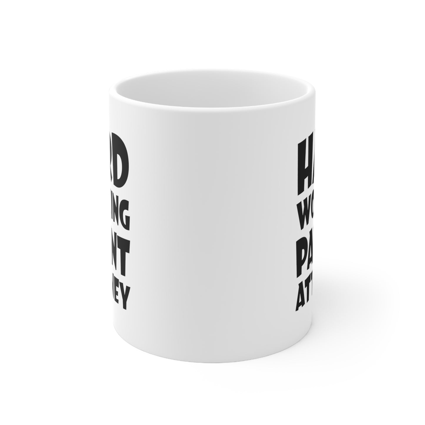 Patent Attorney Ceramic Coffee Mug - Hard Working Design | Perfect Gift for Attorneys