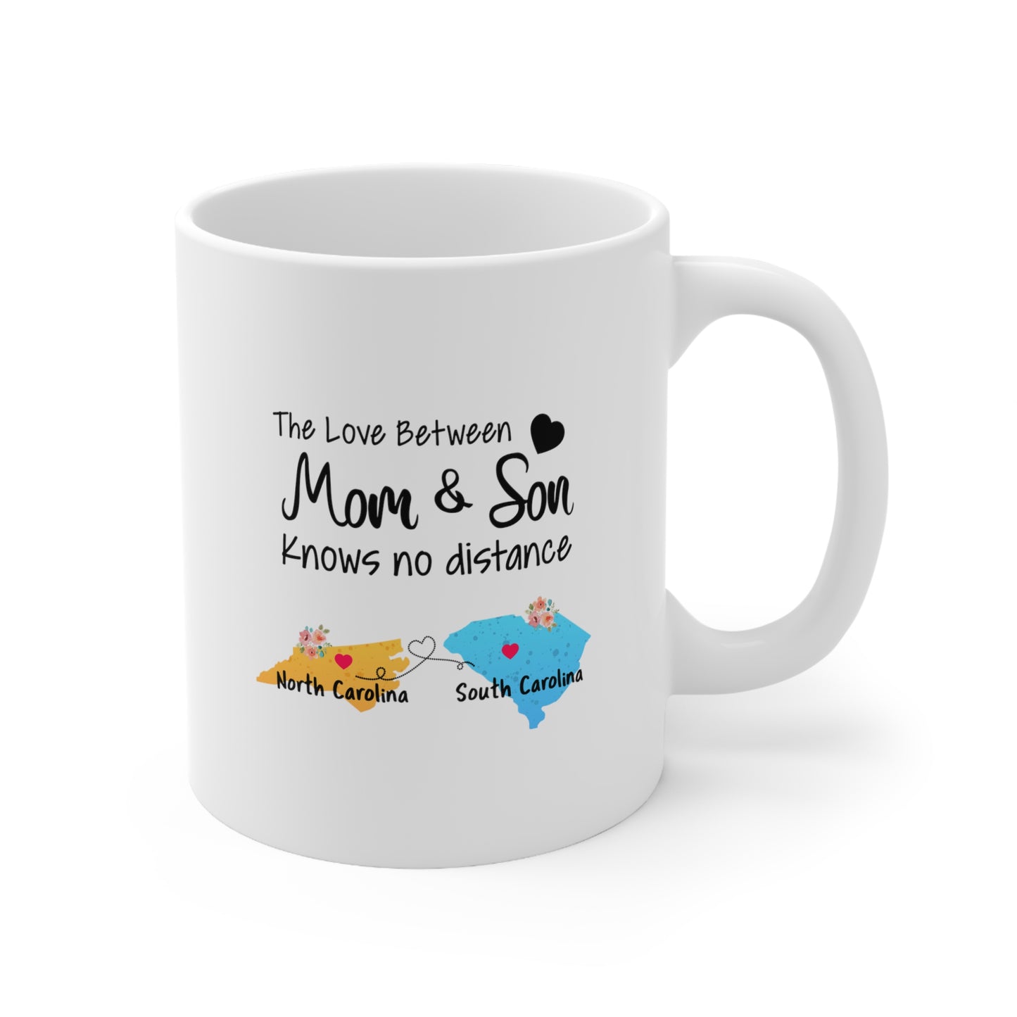 Mom Coffee Mug - The Love Between Mom & Son Knows No Distance | Mother's Day Gift