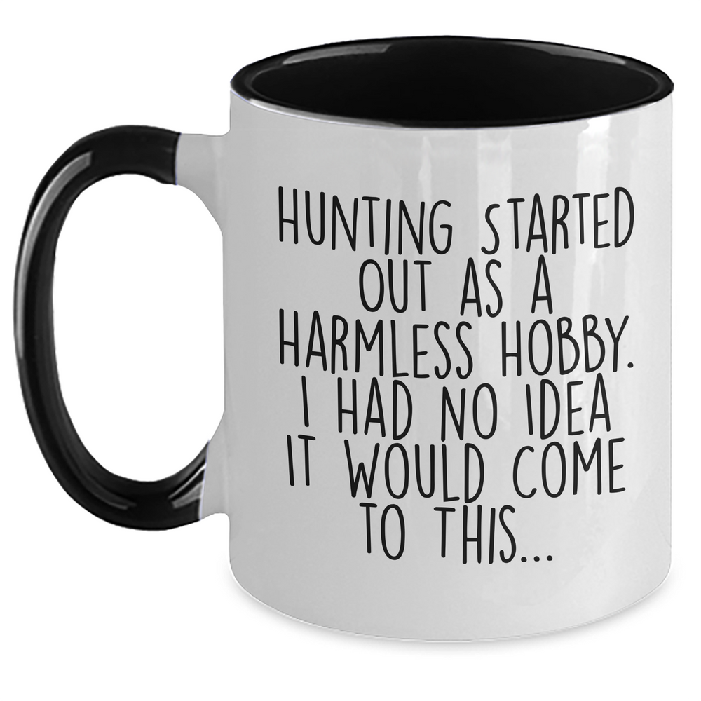 Hunting Enthusiast Gifts for Mom, Funny Quote Two Tone Coffee Mug, Unique Mother's Day Present from Friends or Family - Main