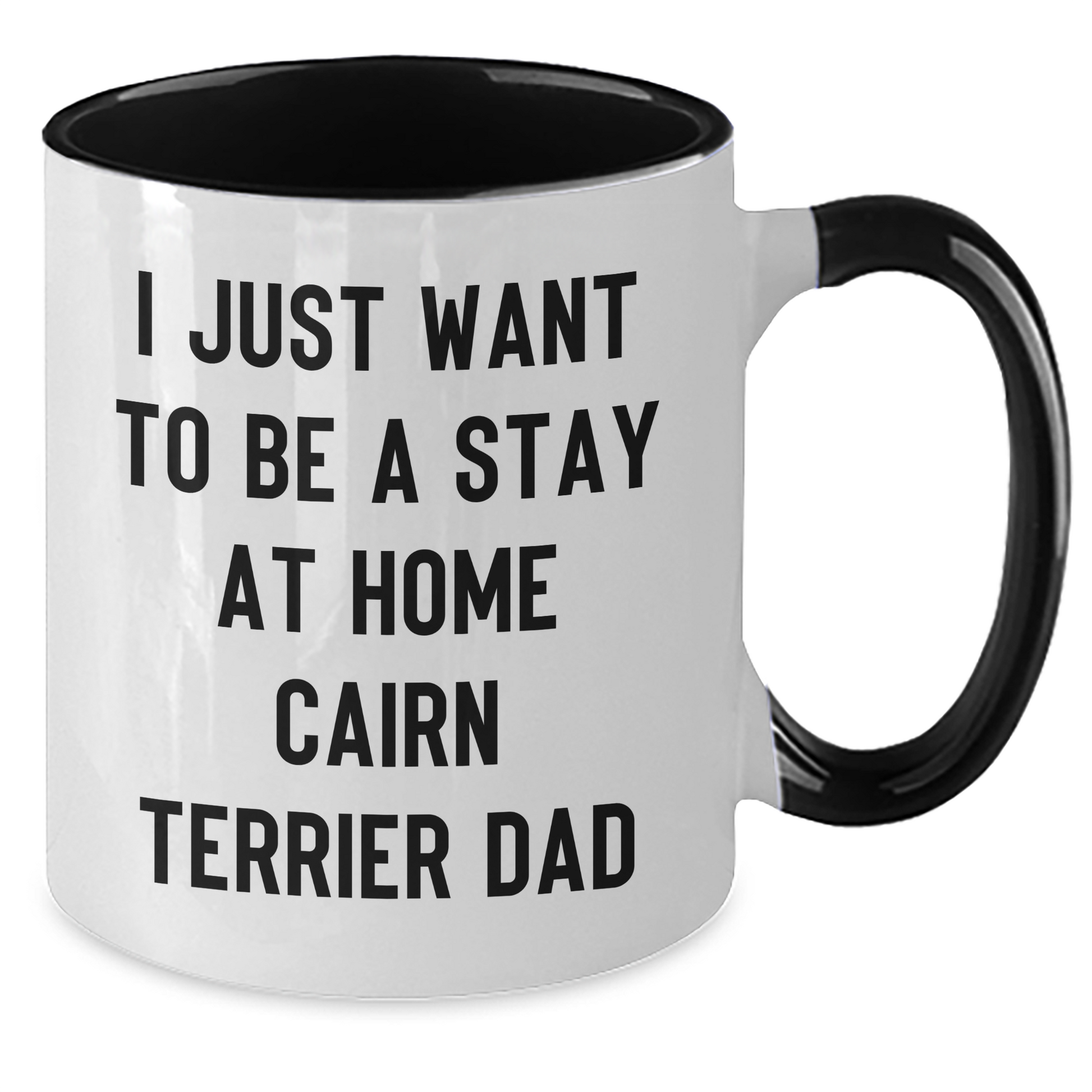 Cairn Terrier Dog Lovers Funny Gift Idea Two Tone Coffee Mug for Dad's Special Day - Additional