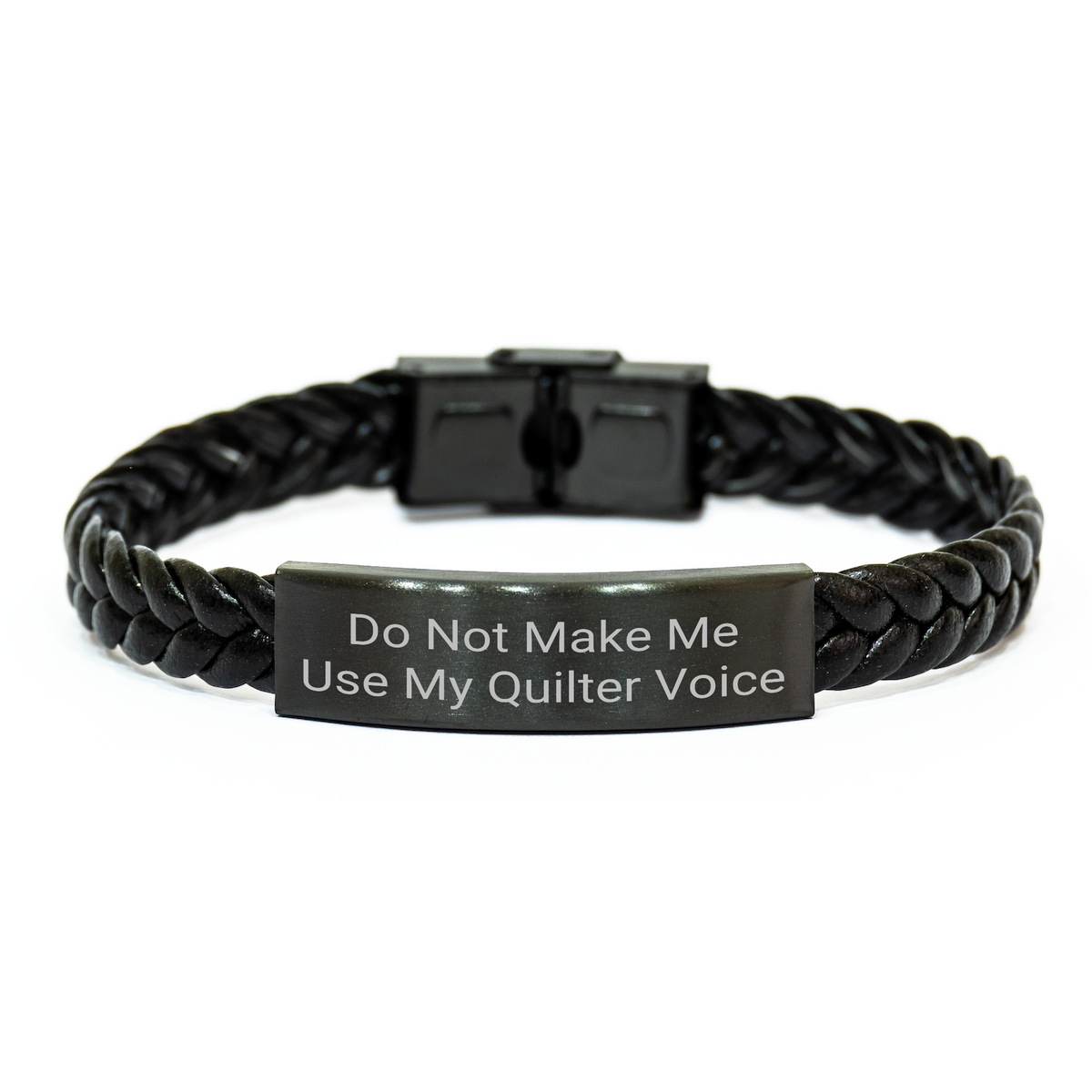 Quilter's Delight, Funny Quote Interlaced Leather Bracelet for Women, Gifts from Friends, Graduation Unique Gifts for Quilter - Image 1