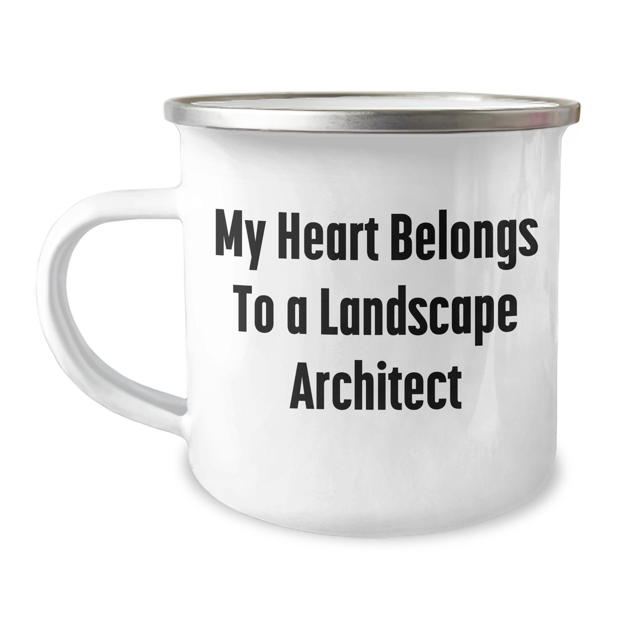 Funny Landscape Architect Gifts, My Heart Belongs To A Landscape Architect Camping Mug for Her, Gifts from Men to Women, Unique Mother's Day Unique Gifts for Landscape Architect Lovers - Image 1