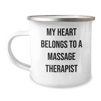 Load image into Gallery viewer, Massage Therapist Gifts, Funny Mugs for Friends and Family, My Heart Belongs To A Massage Therapist, Father&#39;s Day Unique Gifts from Men to Women - Image 1
