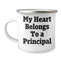 Load image into Gallery viewer, Funny Principal Gifts from Friends - My Heart Belongs To A Principal Camping Mug for Father&#39;s Day - Image 1
