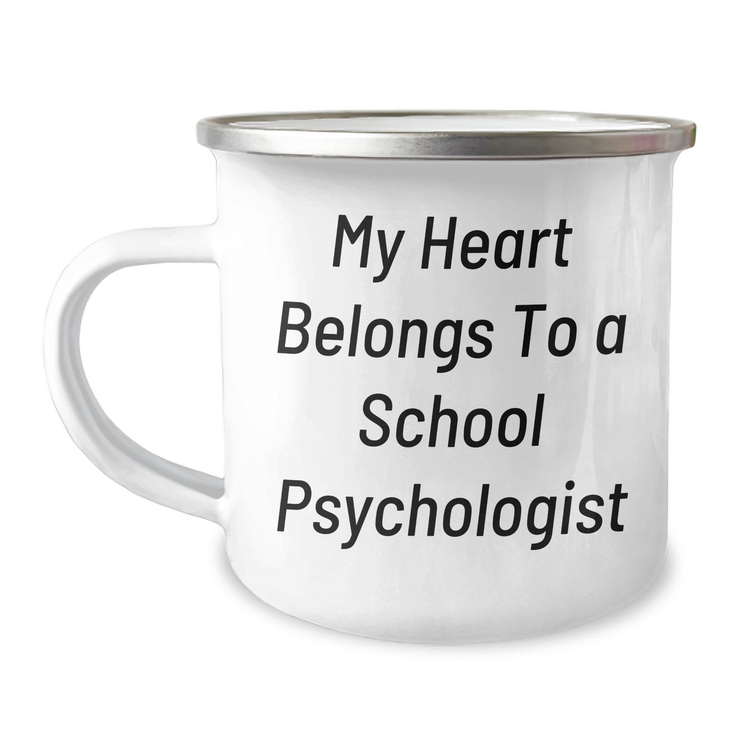 Gifts from Friends for School Psychologists, Funny Quote Camping Mug, Mother's Day Unique Gifts for Her - Image 1