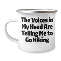 Load image into Gallery viewer, Funny Hiking Quotes Gifts from Friends for Hiking Enthusiasts, Inspirational Camping Mug for Dad&#39;s Special Day, 12 oz Stainless Steel with Enamel Finish - Image 1

